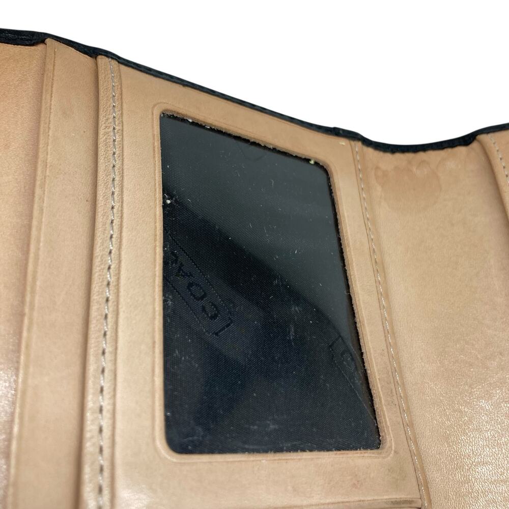 Vintage Coach Soho Signature Buckle Wallet Black Gray Jacquard Y2K Archive EUC - Picture 8 of 16